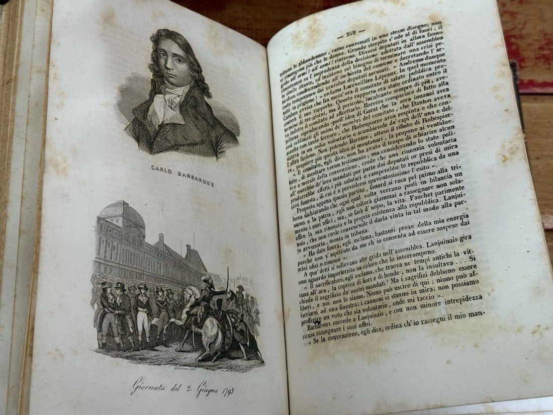 Thiers, L. Adolfo Rivoluzione Francese 1842 1st Italian Ed. Vol. 2 Illustrated - 3