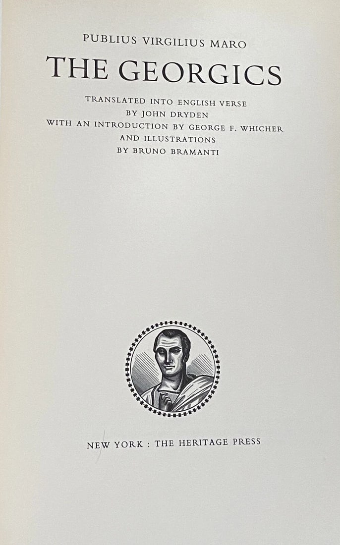 Virgil, John Dryden / The Georgics 1953 Vintage Copy - 2