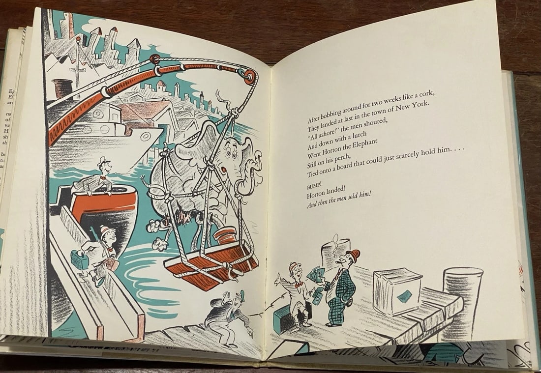 Horton Hatches the Egg 1940 First Ed Dr. Seuss First Ed HC/ DJ Near Fine/Good - 13