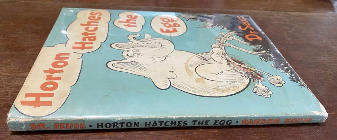 Horton Hatches the Egg 1940 First Ed Dr. Seuss First Ed HC/ DJ Near Fine/Good - 5