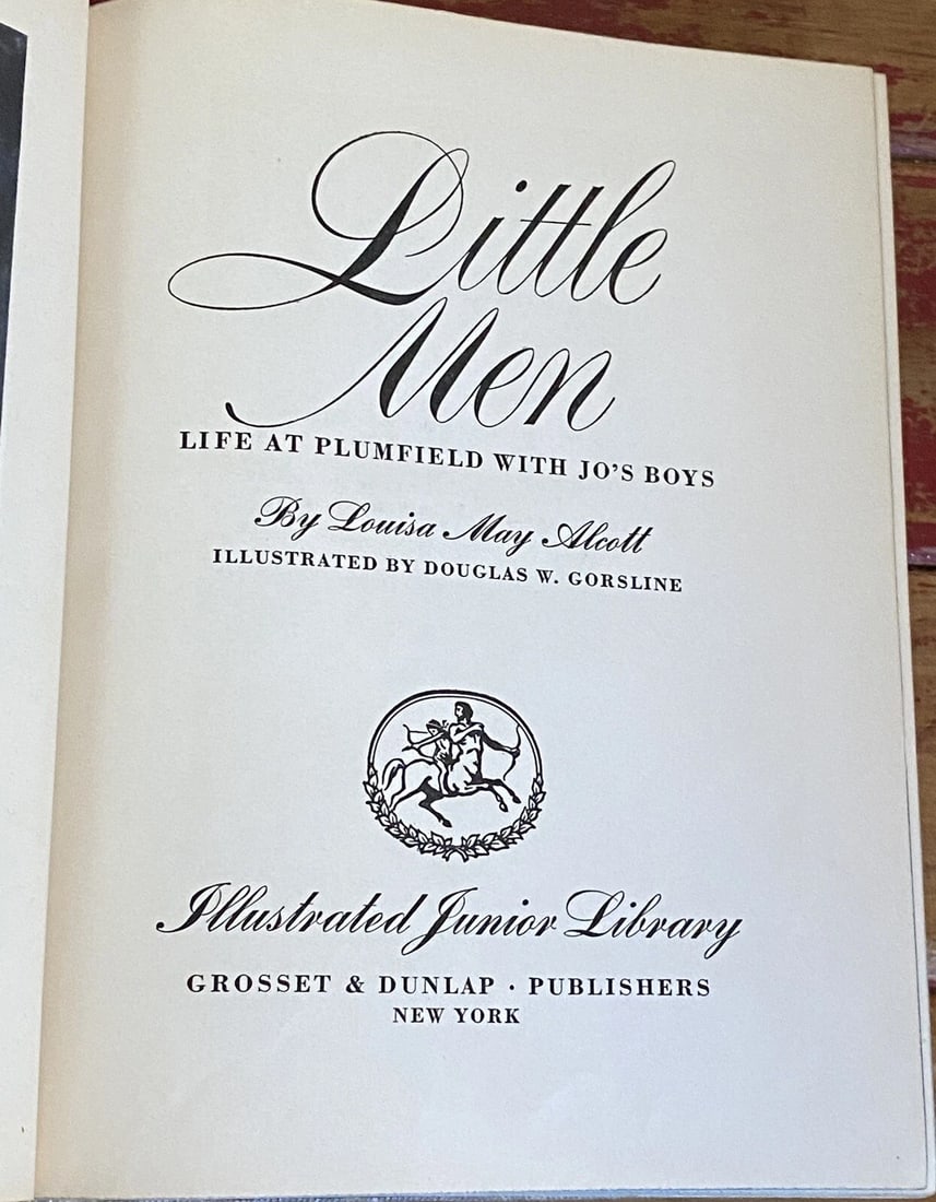Little Men by Louisa May Alcott Illustrated Grosset & Dunlap 1947 HC Very Good - 2