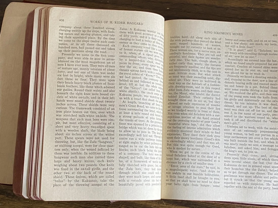 The Works Of H. Rider Haggard One Vol. 4 Stories 1928 Rare Leather Bound Black - 5