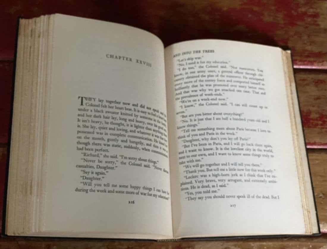 ERNEST HEMINGWAY ACROSS THE RIVER AND INTO THE TREES FIRST ED/Early Print HC/DJ - 15