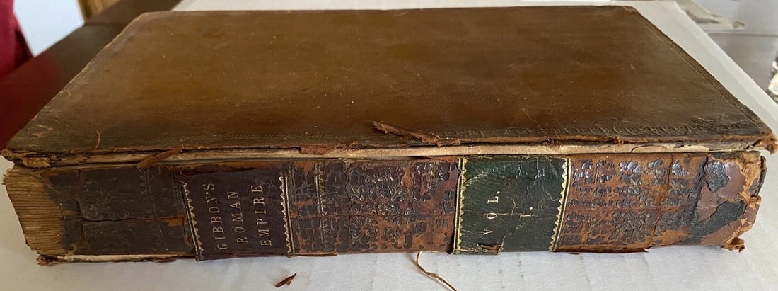 The Rise and Fall of the Roman Empire 9 of 12 Volumes 1815 Leather Maps Gibbon - 4