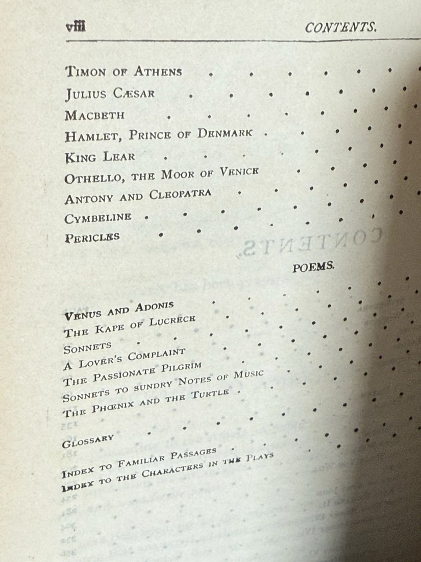 The Works Of William Shakespeare Thomas Y. Crowell NY No Date Antique - 8
