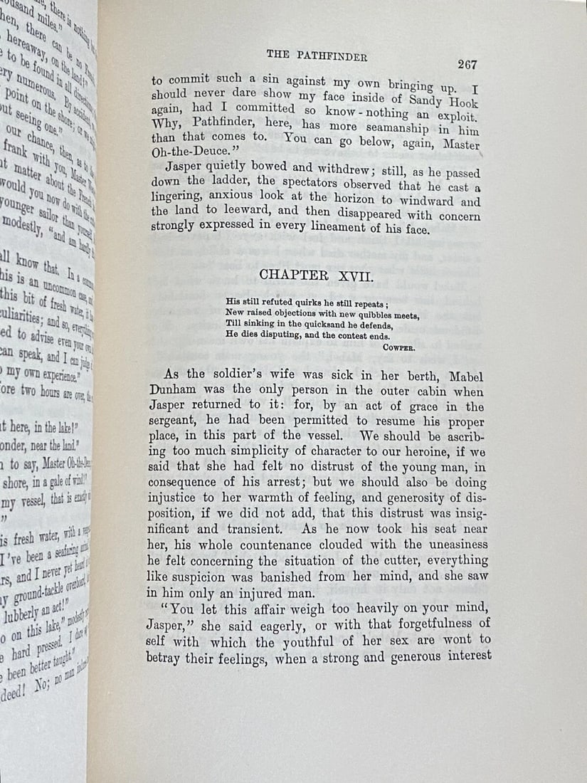 James Fenimore Cooper PATHFINDER 1898 Leather Stocking Tales Fireside Ed. VeryGd - 8
