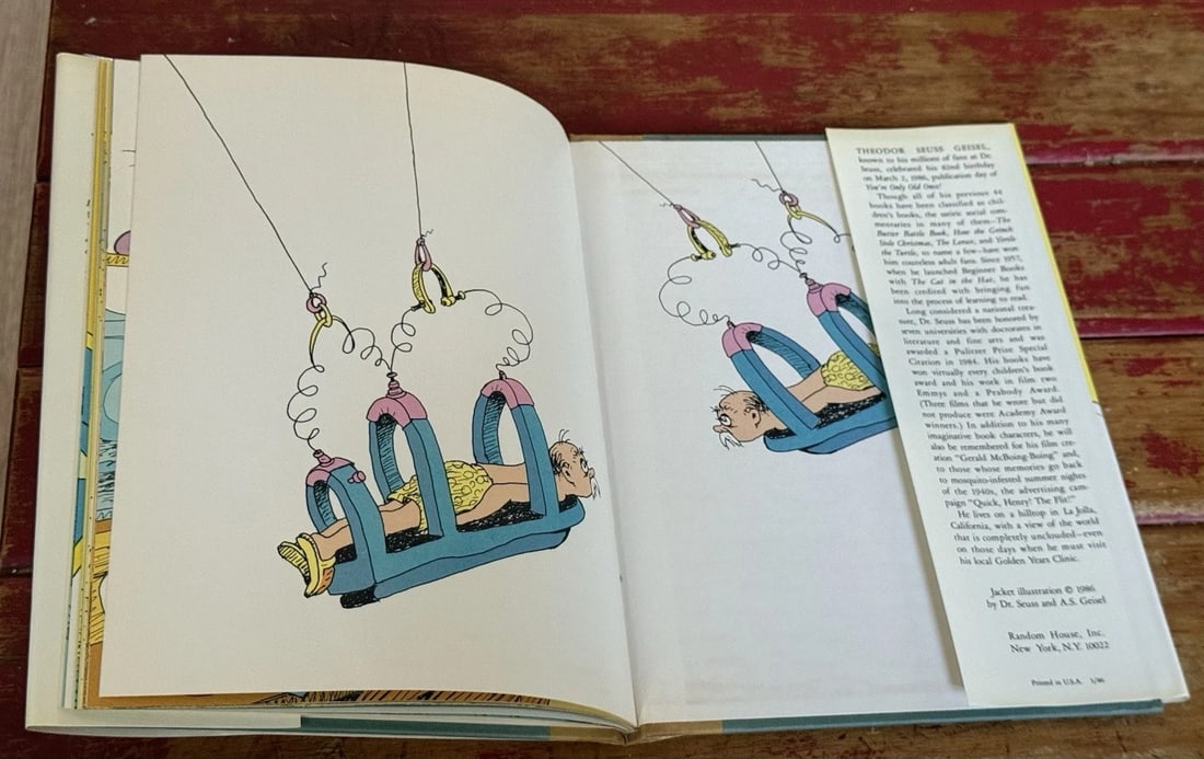 Dr. Seuss You're Only Old Once!A Book for Obsolete Children1st Ed/Print 1986HCDJ - 11