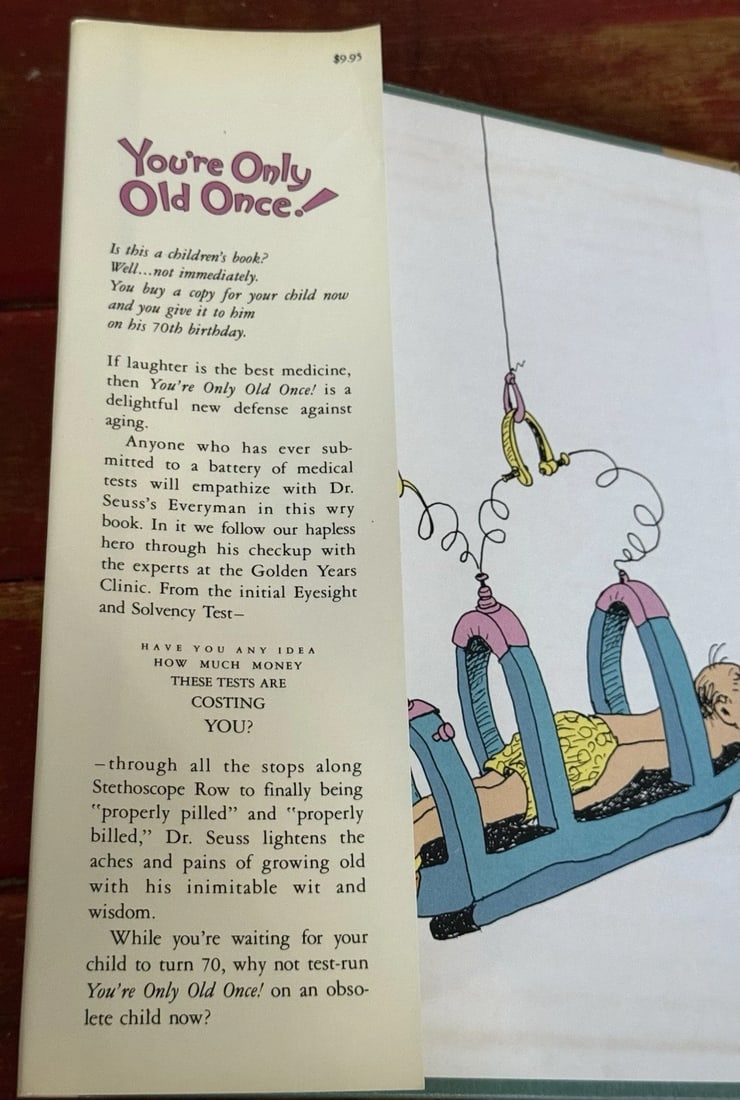 Dr. Seuss You're Only Old Once!A Book for Obsolete Children1st Ed/Print 1986HCDJ - 8