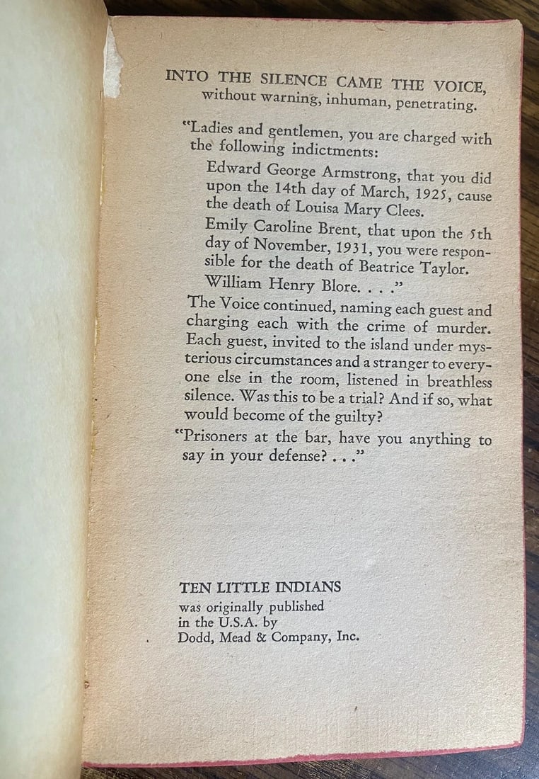 Agatha Christie Ten Little Indias Vintage Paperback 1975 Movie Tie-In - 4