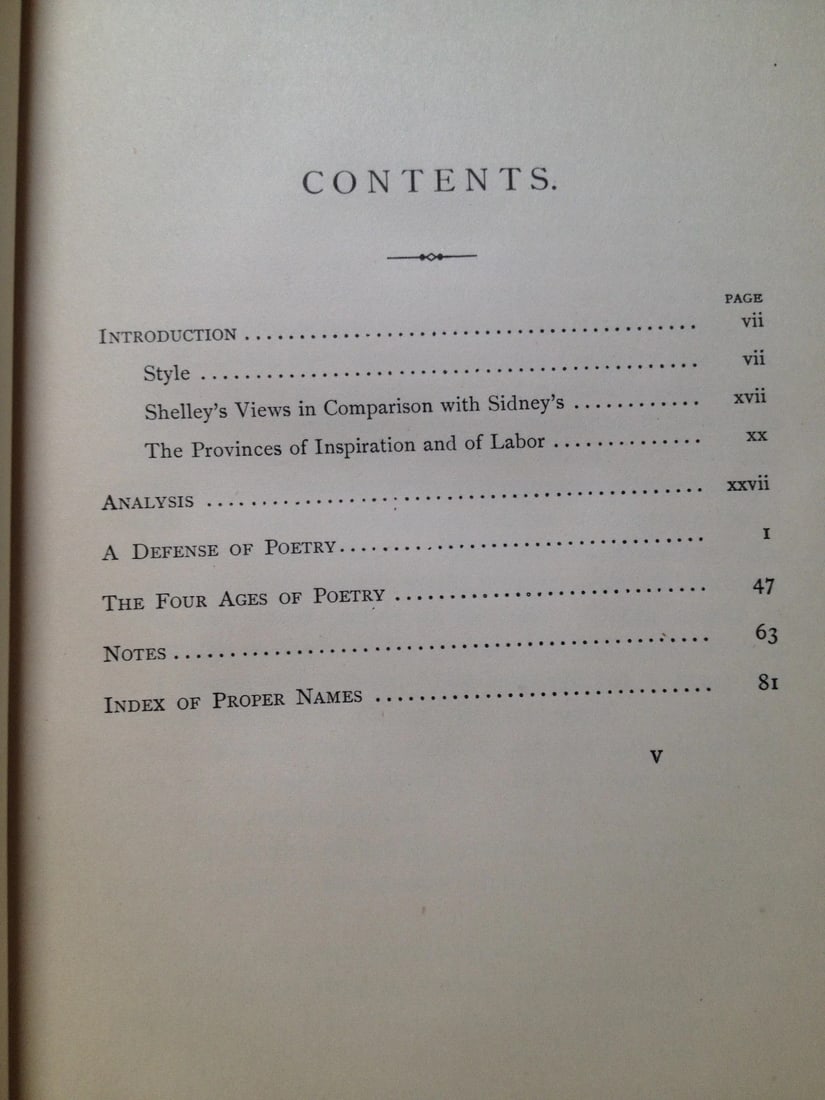 SHELLEY'S DEFENSE OF POETRY Ed. Albert S. Cook 1890 HC Ginn & Co. Antique - 11