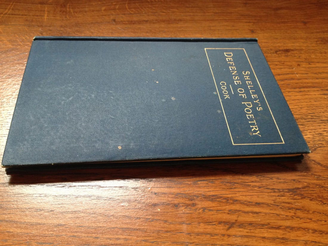 SHELLEY'S DEFENSE OF POETRY Ed. Albert S. Cook 1890 HC Ginn & Co. Antique - 5