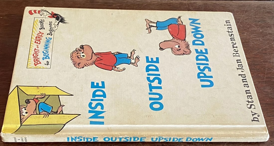 1968 Vtg Inside Outside Upside Down, Stan & Jan Berenstain Book Club 1st LM VG - 5