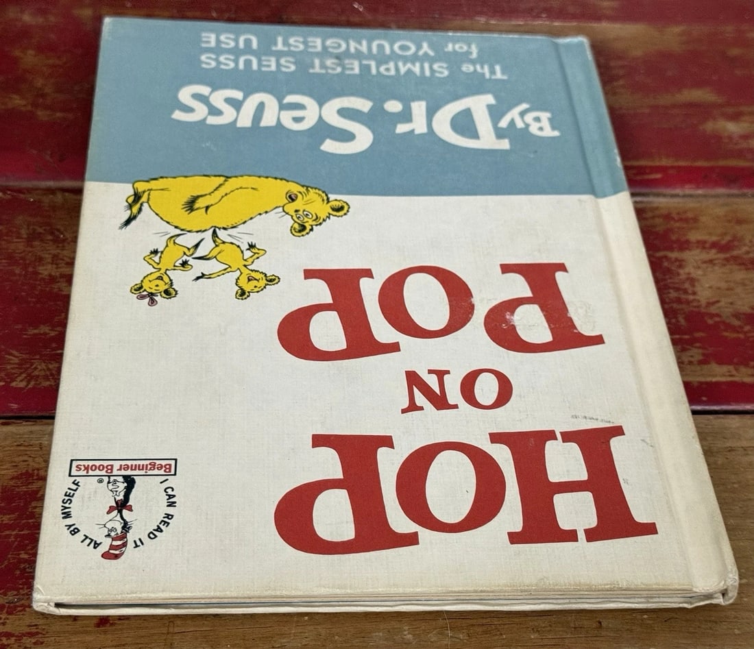 Hop on Pop Dr. Seuss 1963 Random House Book Club Edition HC Very Good Condition - 10