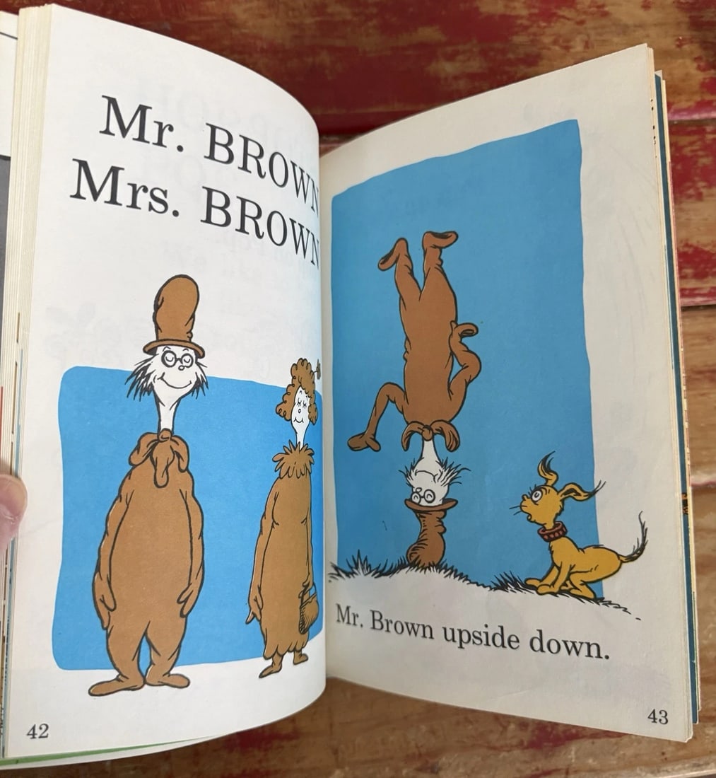 Hop on Pop Dr. Seuss 1963 Random House Book Club Edition HC Very Good Condition - 12