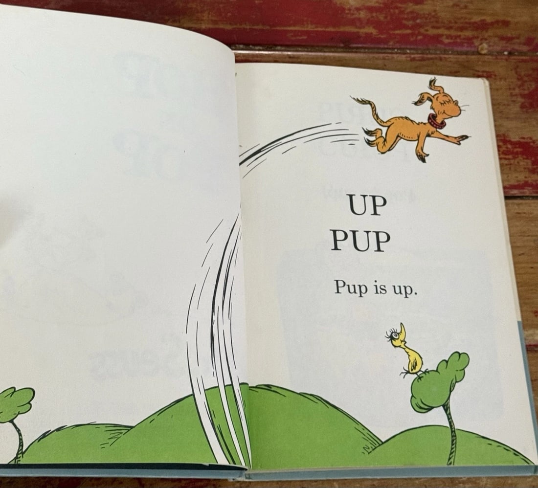 Hop on Pop Dr. Seuss 1963 Random House Book Club Edition HC Very Good Condition - 7