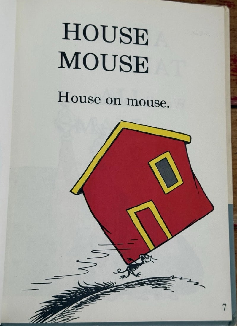 Hop on Pop Dr. Seuss 1963 Random House Book Club Edition HC Very Good Condition - 9