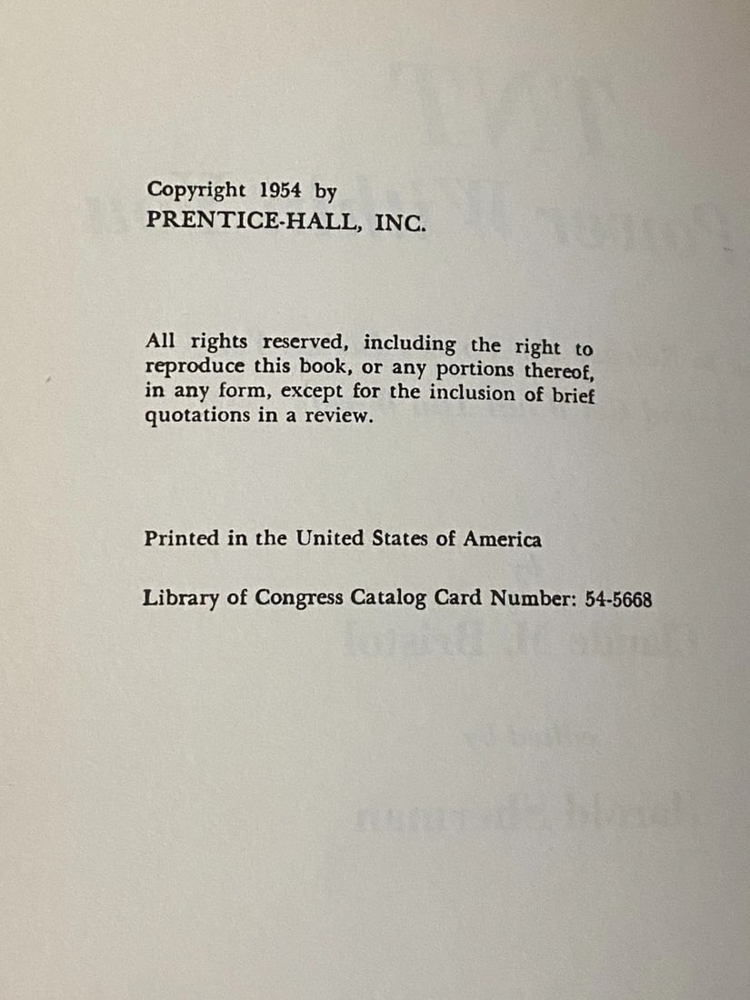 TNT The Power Within You by Claude M. Bristol Prentice-Hall HC 1958 1st Edition - 3