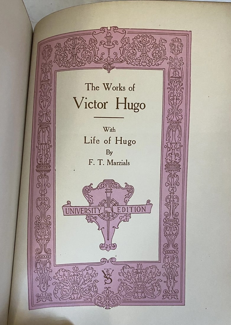 Victor Hugo Les Miserables Book V, I Hans Of Iceland UnivSociety Illust. 1800’s - 2