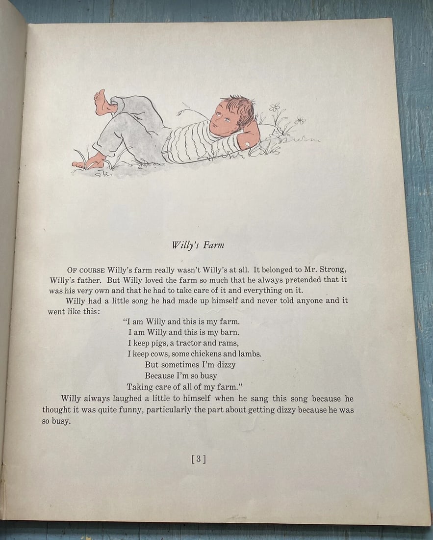 Willy's Farm by Edith Thatcher Hurd 1st/1stHC 1949 Clement Hurd ILLUS Good - 7
