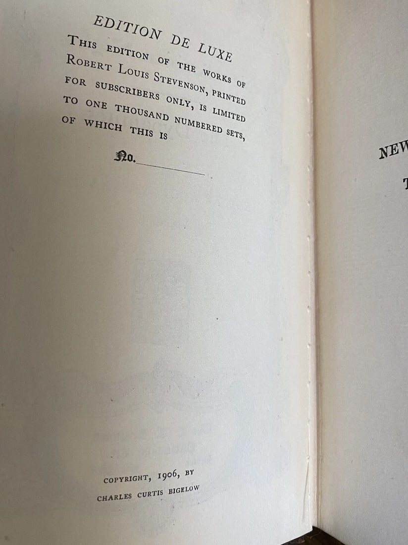 Robert L. Stevenson DeLuxe Ltd.Ed.New Arabian Nights,Dynamiter, 1906 CTBrainard - 5