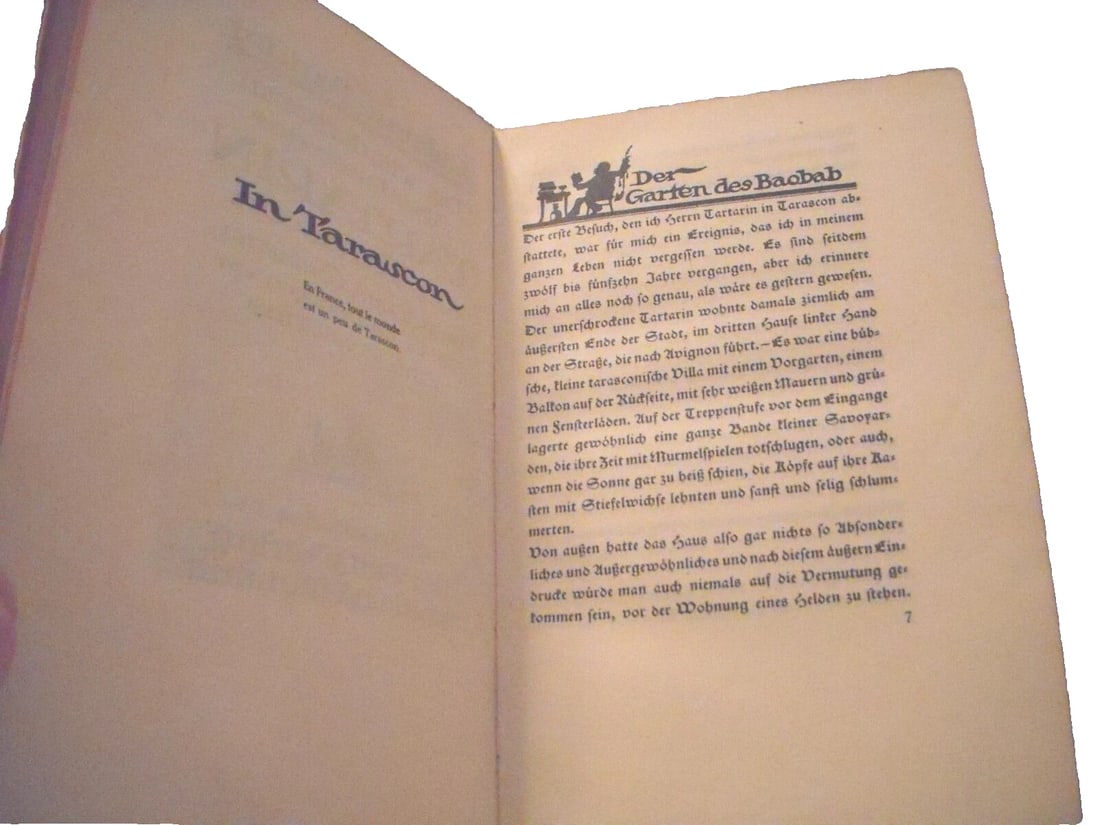 Tartarin Von Tarascon Daudet,Alphonse 1913 1st Ed.HC Dachau Ill. Emil Preetorius - 10