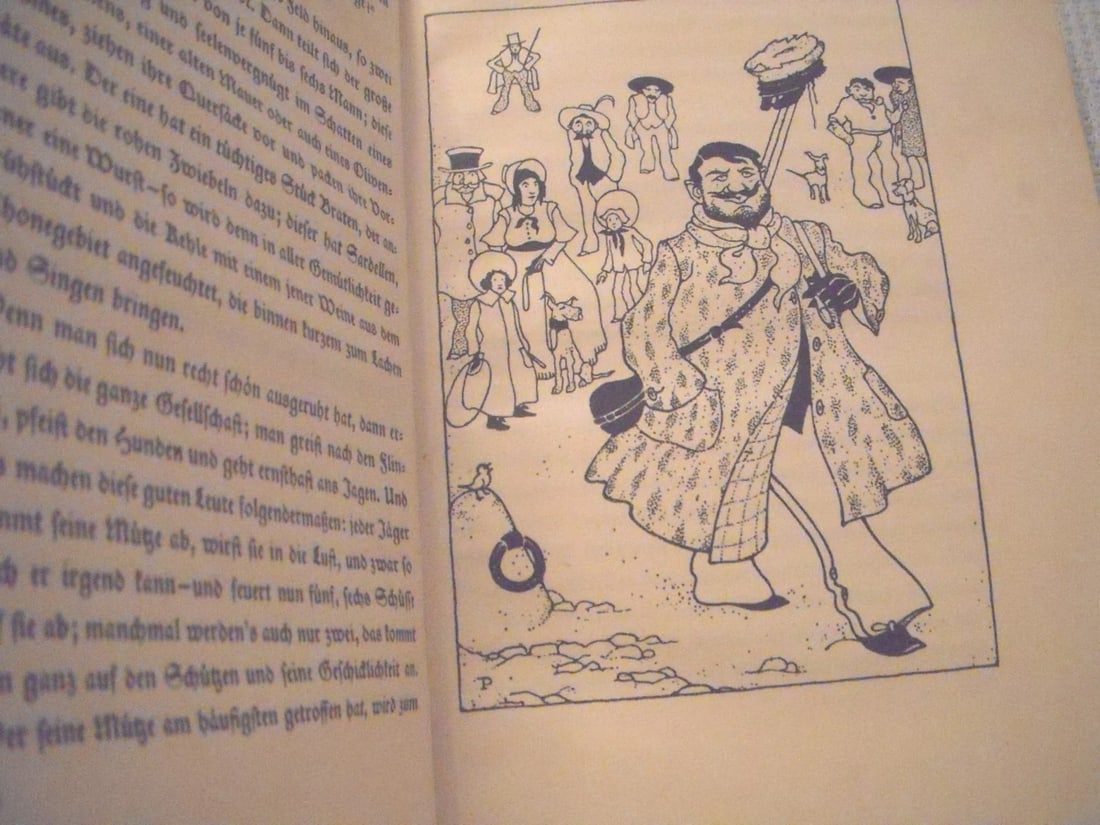 Tartarin Von Tarascon Daudet,Alphonse 1913 1st Ed.HC Dachau Ill. Emil Preetorius - 11