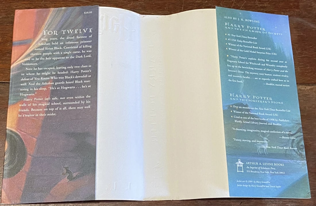 Harry Potter and the Prisoner of AzkabanJ. K. Rowling HC/DJ 1stAmer/1st 3 Errors - 9