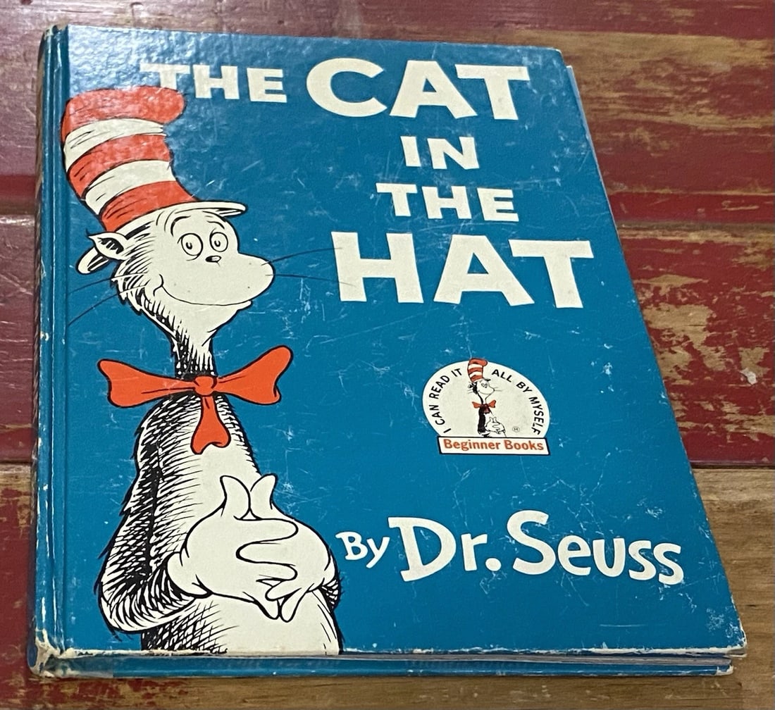 The Cat In The Hat Dr. Seuss 1957 First Edition Early Print NOT BC Random House - 5