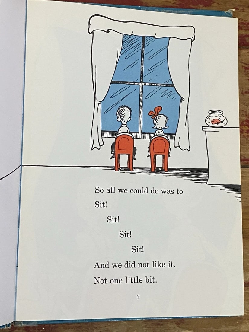 The Cat In The Hat Dr. Seuss 1957 First Edition Early Print NOT BC Random House - 7