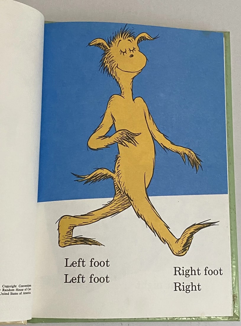 THE FOOT BOOK DR. SEUSS 1968 Grolier BClub 1ST EDITION 1ST PRINT Like NEW Cond. - 11
