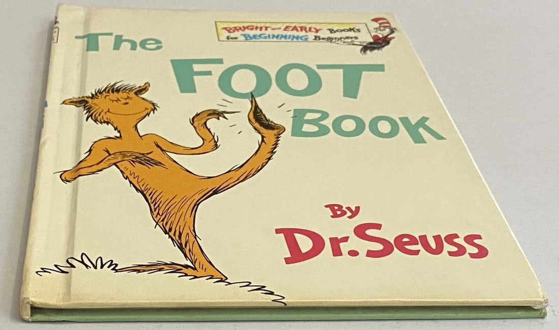 THE FOOT BOOK DR. SEUSS 1968 Grolier BClub 1ST EDITION 1ST PRINT Like NEW Cond. - 9