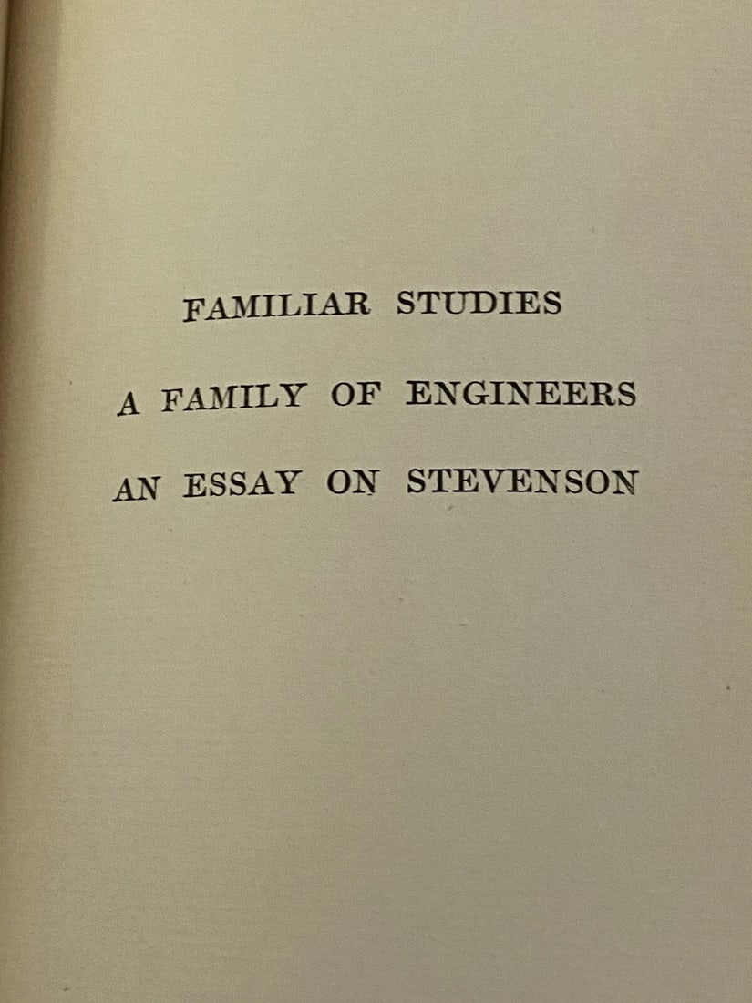 Robert L. Stevenson DeLuxe Ltd.Ed. 1,000 Familiar Studies VolX C.T.Brainard 1906 - 8