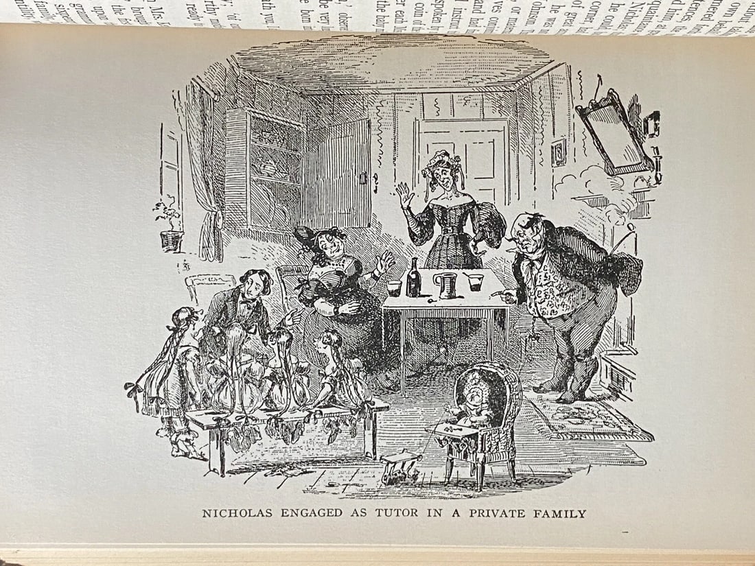 Nicholas Nickleby Cleartype Edition Books Inc HC 1930’s V Good - 11