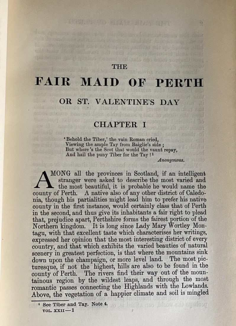 Works Of Sir Walter Scott Waverley Novels Vol XII Fair Maid Of Perth HC 1800’s - 7