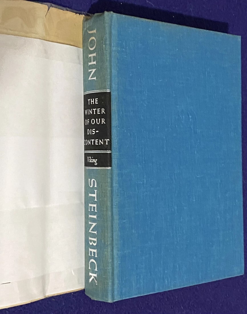 John STEINBECK The Winter of Our Discontent 1961 1st/1st Viking HBDJ Very Good - 5