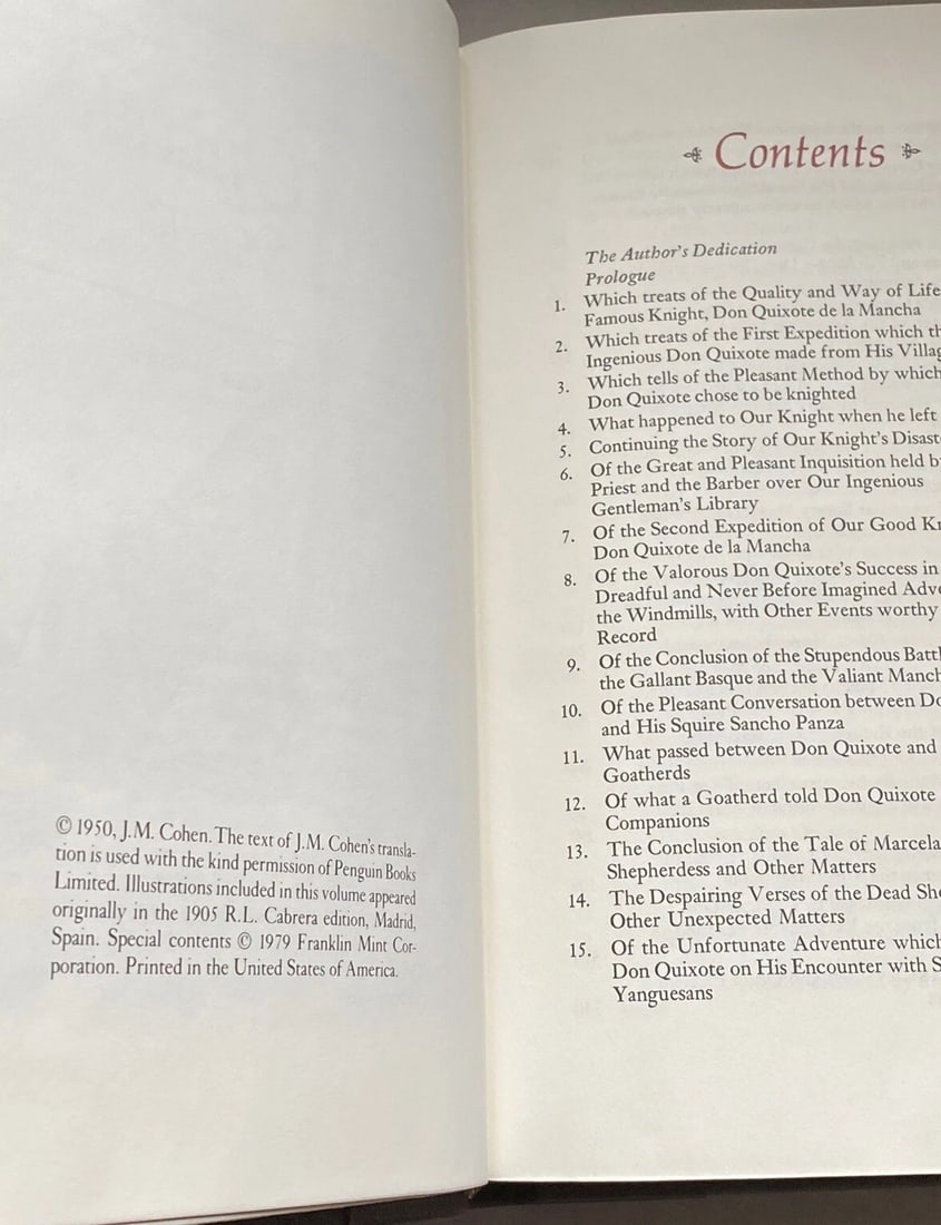 Don Quixote De La Mancha-Cervantes 1979 The Franklin Library Leather New (Other) - 5