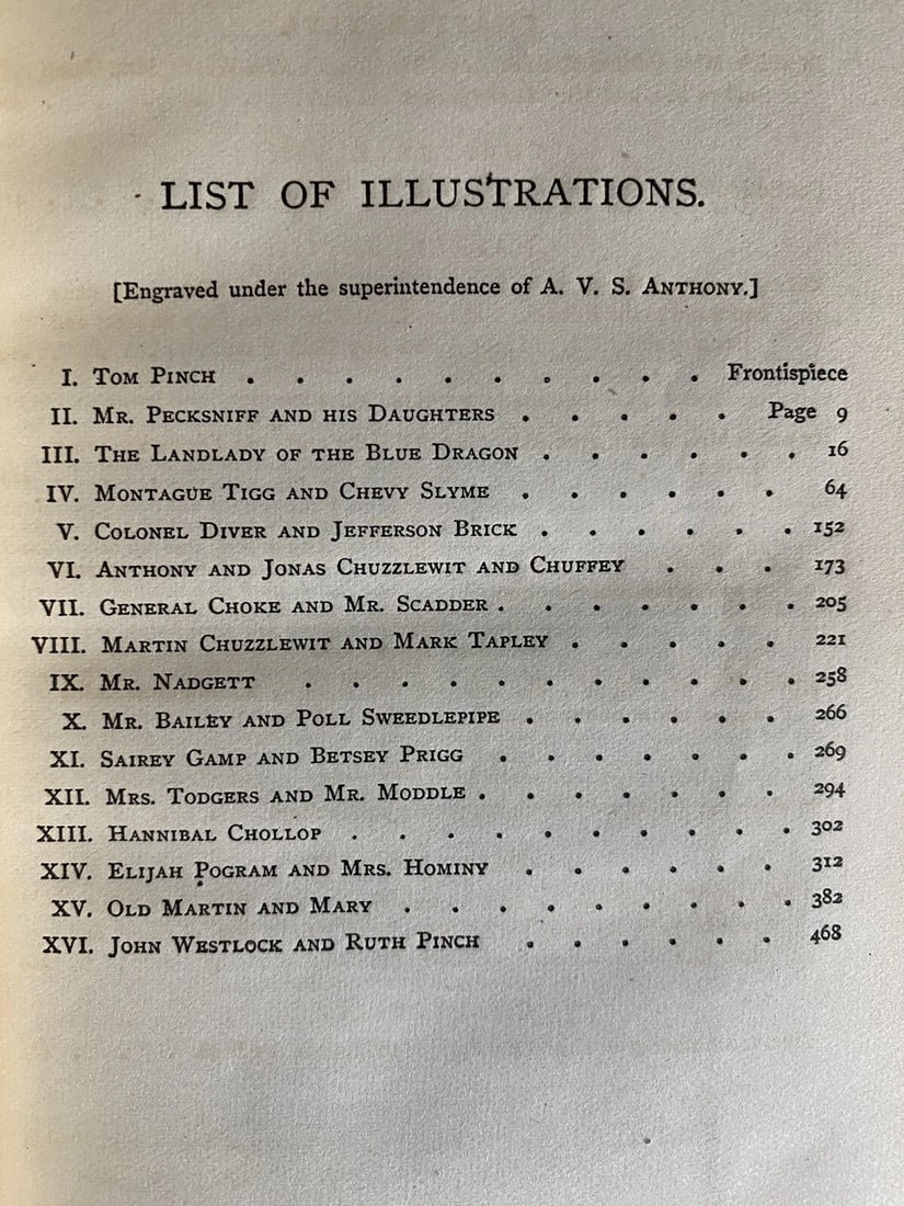 Dickens' Works Illustrated Martin ChuzzlewitJames R. Osgood & Co. Boston 1875 HC - 5