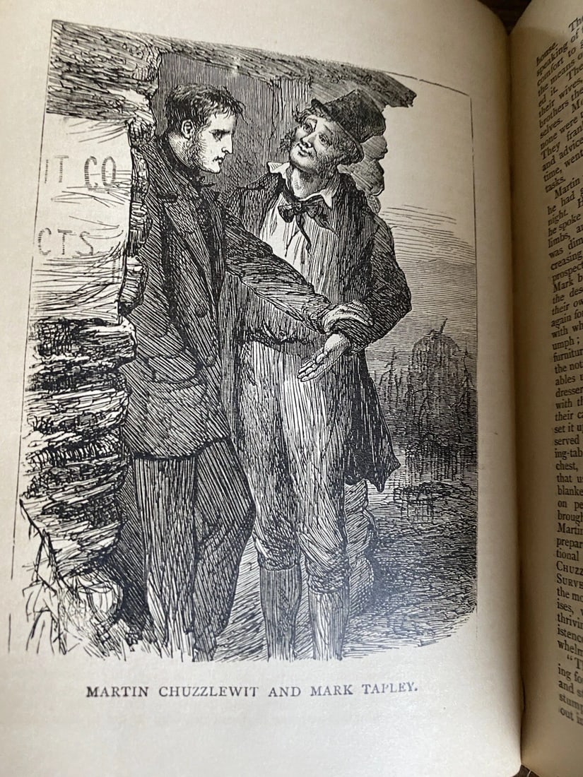 Dickens' Works Illustrated Martin ChuzzlewitJames R. Osgood & Co. Boston 1875 HC - 8