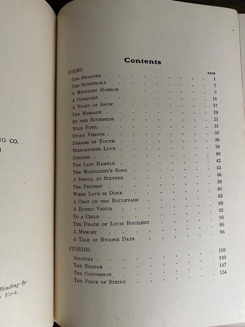 Guy De Maupassant Poems,Allouma Ltd. Ed.#173/1,000 1910 Pearson Illustrated - 9