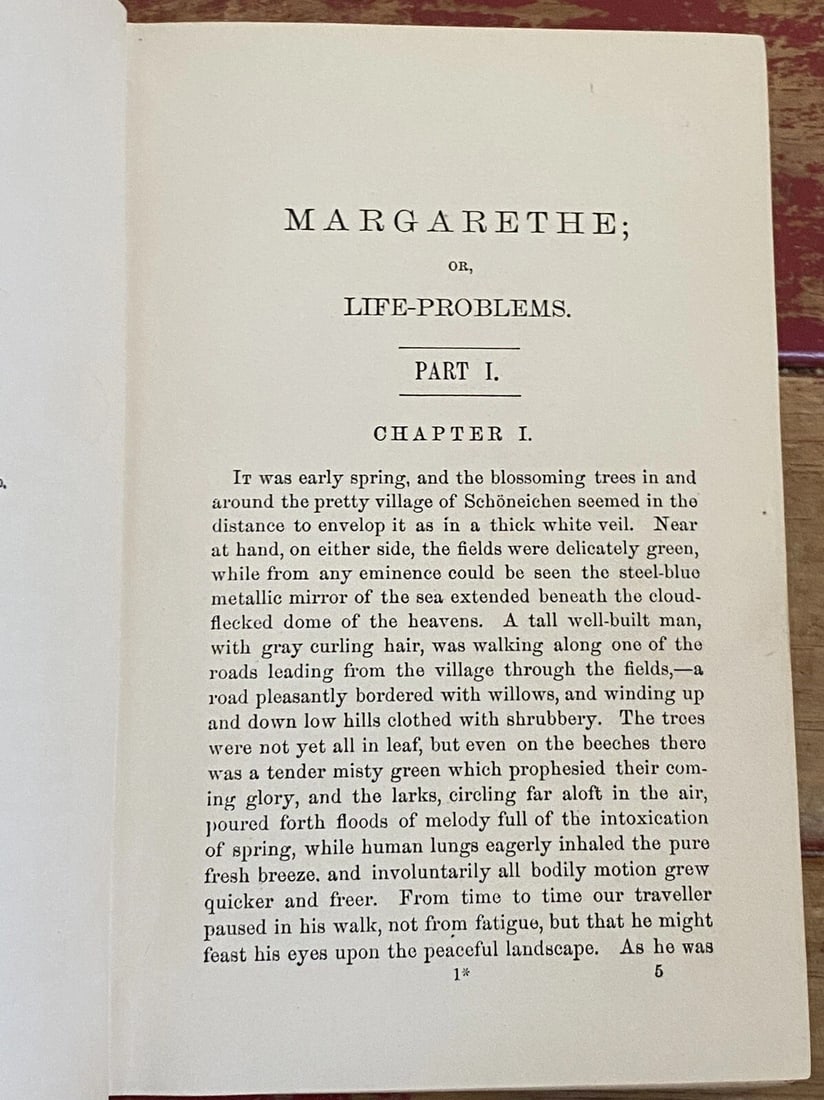 Mrs. A.L. Wister J.B. Lippincott 1880 MARGARETHE OR LIFE PROBLEMS HC Very Good - 12