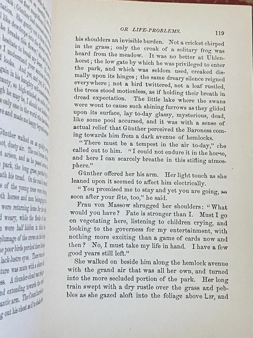 Mrs. A.L. Wister J.B. Lippincott 1880 MARGARETHE OR LIFE PROBLEMS HC Very Good - 13