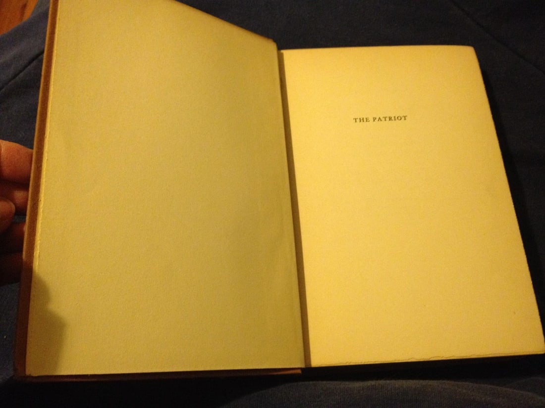 THE PATRIOT Pearl S.Buck 1st Edition 1939 John Day Co. HC - 8