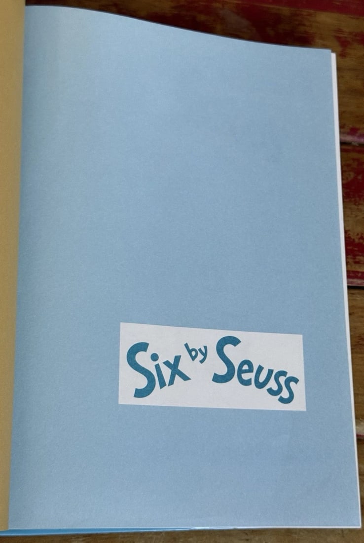 Six By Seuss A Treasury Of Dr. Seuss Classics HC 1991 1st Ed. Banned Book Random - 14