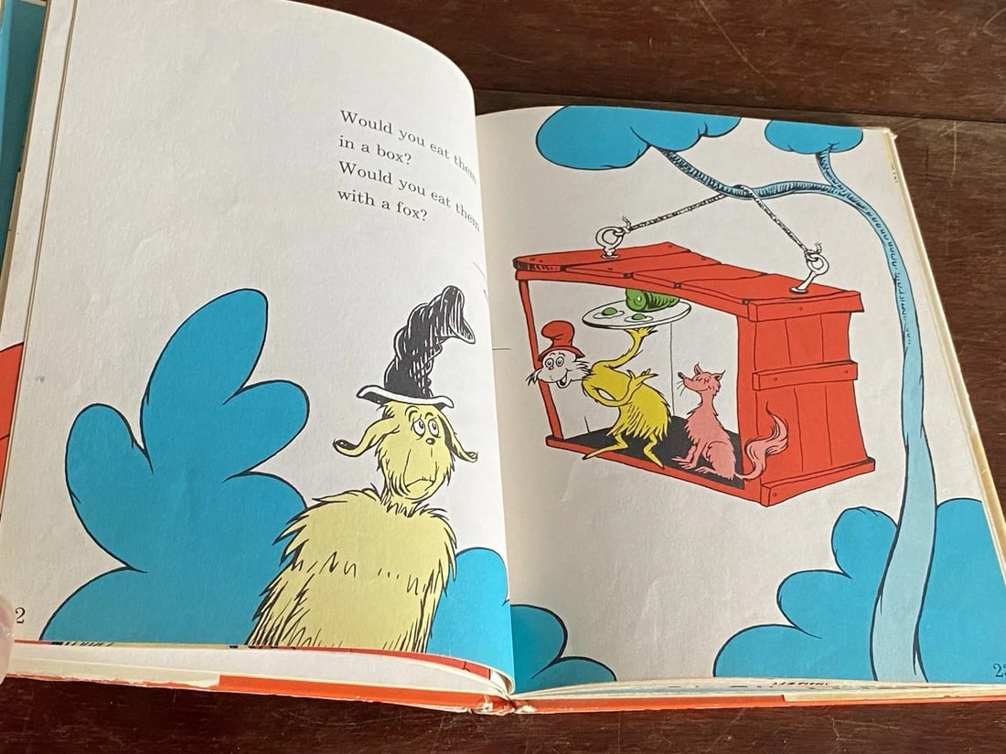 Dr Seuss GREEN EGGS AND HAM 1960 First Edition 2nd Printing Very Good In Good DJ - 13