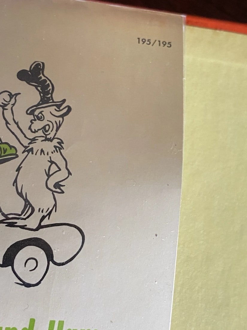 Dr Seuss GREEN EGGS AND HAM 1960 First Edition 2nd Printing Very Good In Good DJ - 5