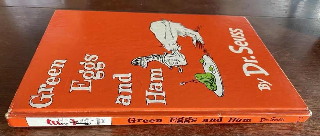 Dr Seuss GREEN EGGS AND HAM 1960 First Edition 2nd Printing Very Good In Good DJ - 6