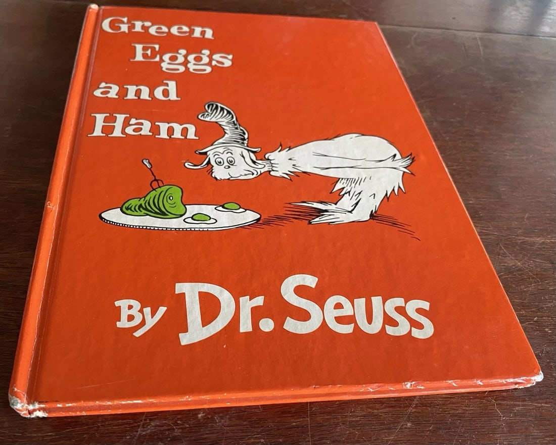 Dr Seuss GREEN EGGS AND HAM 1960 First Edition 2nd Printing Very Good In Good DJ - 8