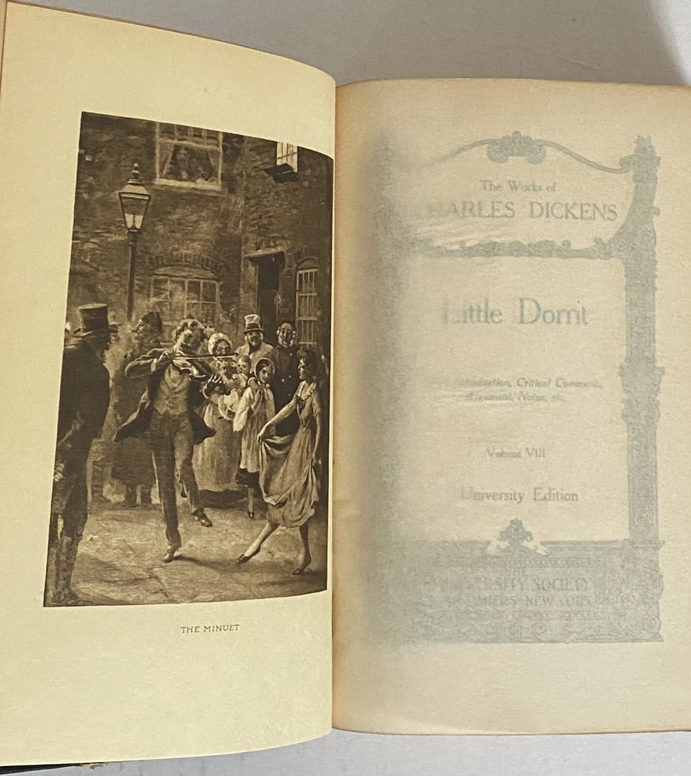 Little Dorrit Charles Dickens University Society Vol. VIII HC Illustrated HC VG - 2