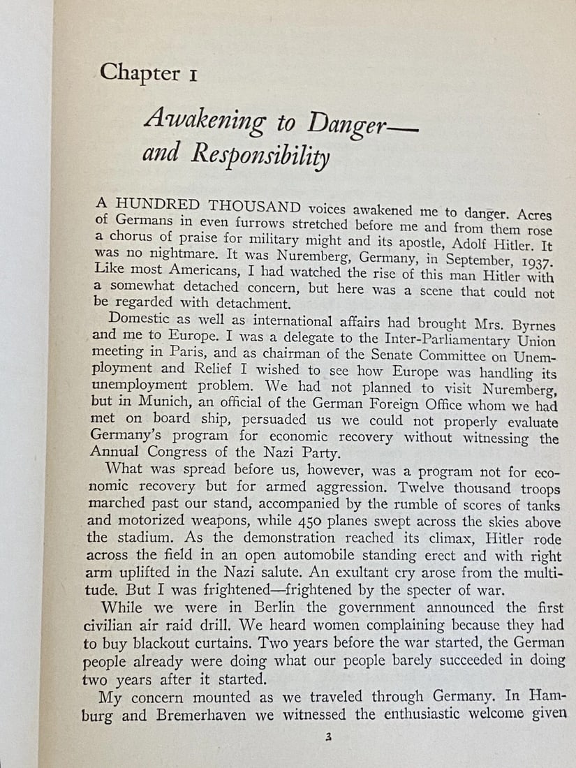 Speaking Frankly James F Byrnes 1947 1st Edition Illustrated Hardcover Harper - 13