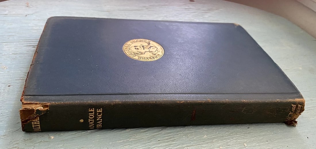 Antique Book Balthasar by Anatole France Blue Leather 1924 Dodd Mead & Co. RARE - 2